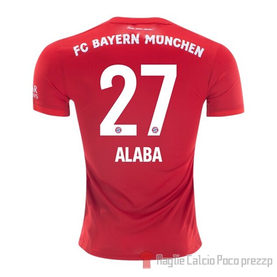 Maglia Bayern Munich Giocatore Alaba Home 2019/2020 - Clicca l'immagine per chiudere